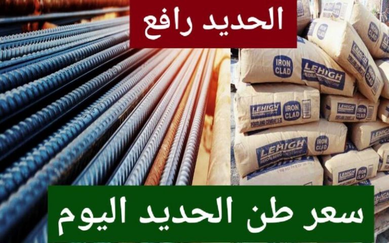 سعر طن الحديد والأسمنت اليوم في مصر