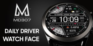 MD307 digital watch face